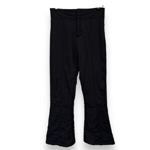AFRC Schoeller Ski Pants Size 8 Black Fleece Lined Stirrups Snow